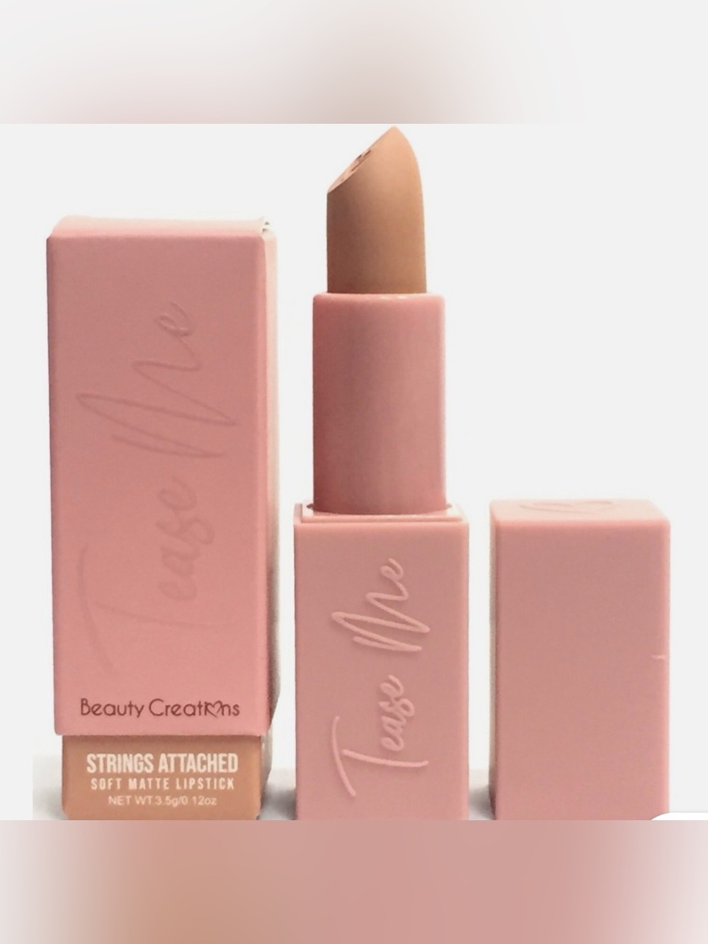New Beauty Creations Soft Matte Lipstick - Strings Attached (Nude Pink)